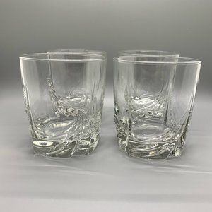 MCM Style Low Ball Glasses, Set of 4